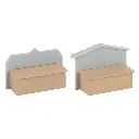 2 stands du marché de Noël - Faller 272021 - N 1/160 - 2