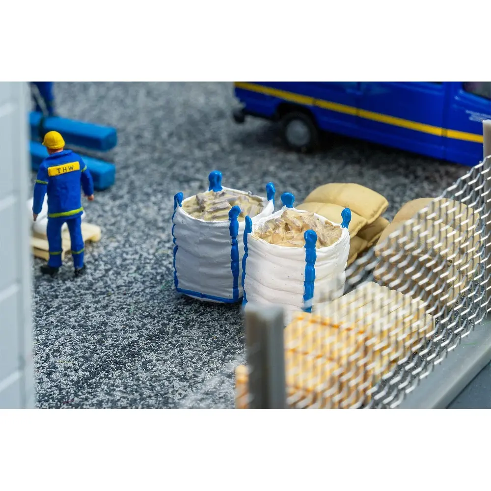 Lot de 10 Grands Sacs - Faller 180899 - EP. VI - HO 1/87  - 2