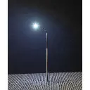 Lot de 3 lampadaires simple avec LED - HO 1/87 - Faller 180100 - 2