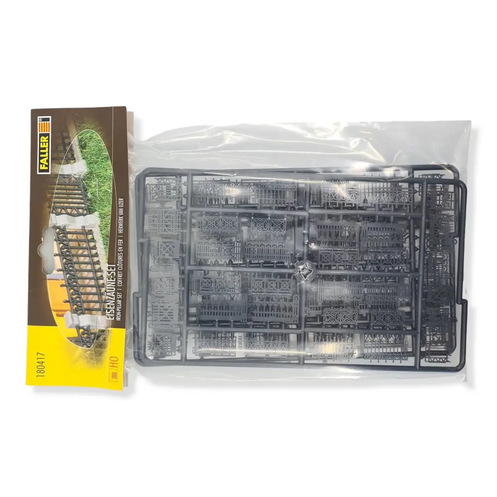 Pack clôtures en fer - FALLER 180417 - HO 1/87 - EP II - 4