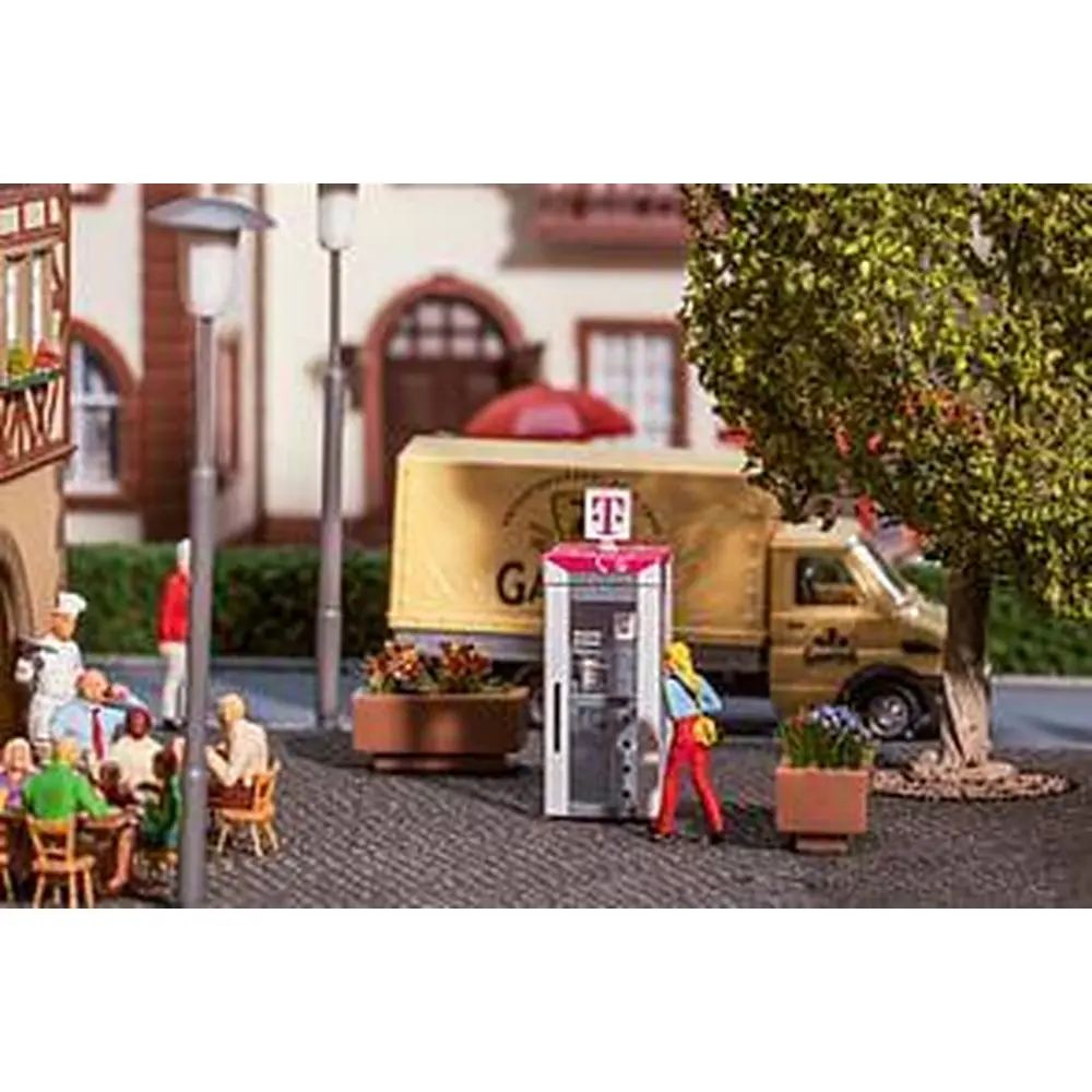 Cabine téléphonique - FALLER 180956 - HO 1/87 - EP IV - 2