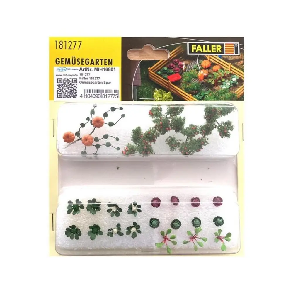 Fruits & légumes pour jardin potager - Faller 181277 - HO 1/87 - 2