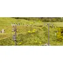 Set de 4 mâts de lignes électriques - Faller 180928 - HO 1/87 - 2