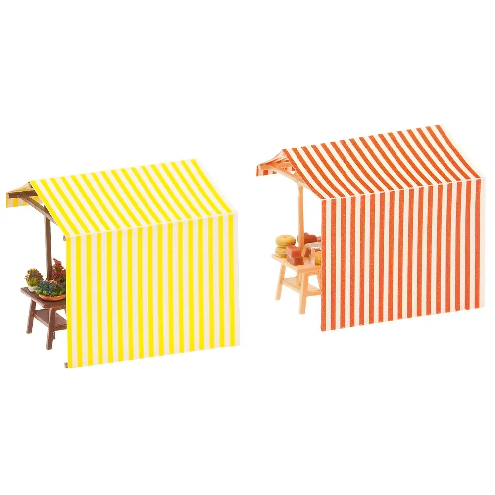 Stand de fleurs et de fromage HO 1/87 - 2