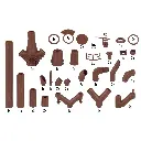 Grand kit de tuyauterie - Faller 180328 - HO 1/87 - Ep III - 6