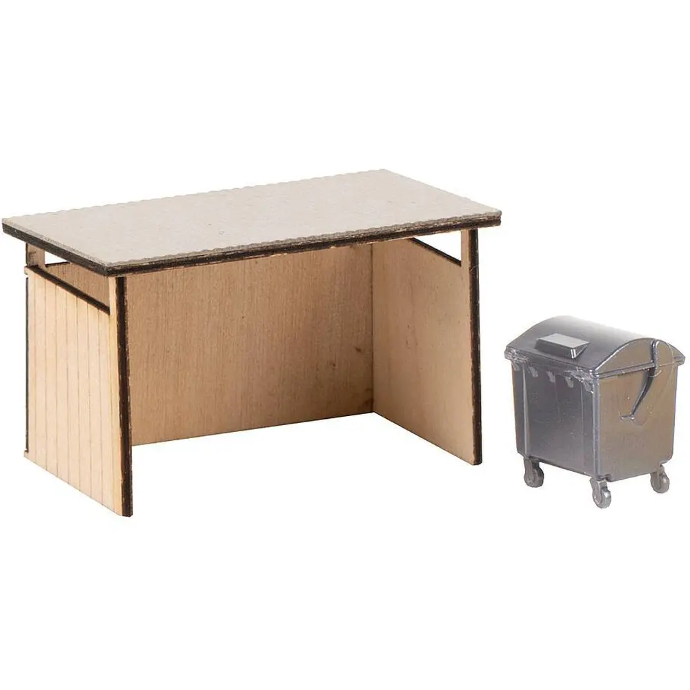 Abri à poubelle - Faller 180300 - HO 1/87 - EP V - 2