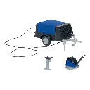 Ouvrier du bâtiment avec compresseur - Faller 180693 - HO 1/87 - EP V - 74 x 46 x 27 mm - 3