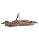 Ouvrier du bâtiment avec compresseur - Faller 180693 - HO 1/87 - EP V - 74 x 46 x 27 mm - 4