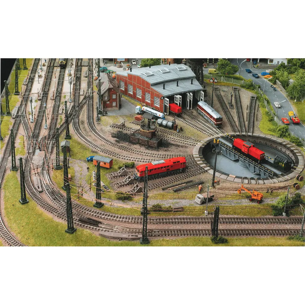 Rail droit avec ballast 27,75 mm Fleischmann 9104 - N : 1/160 - Code 80 - 4