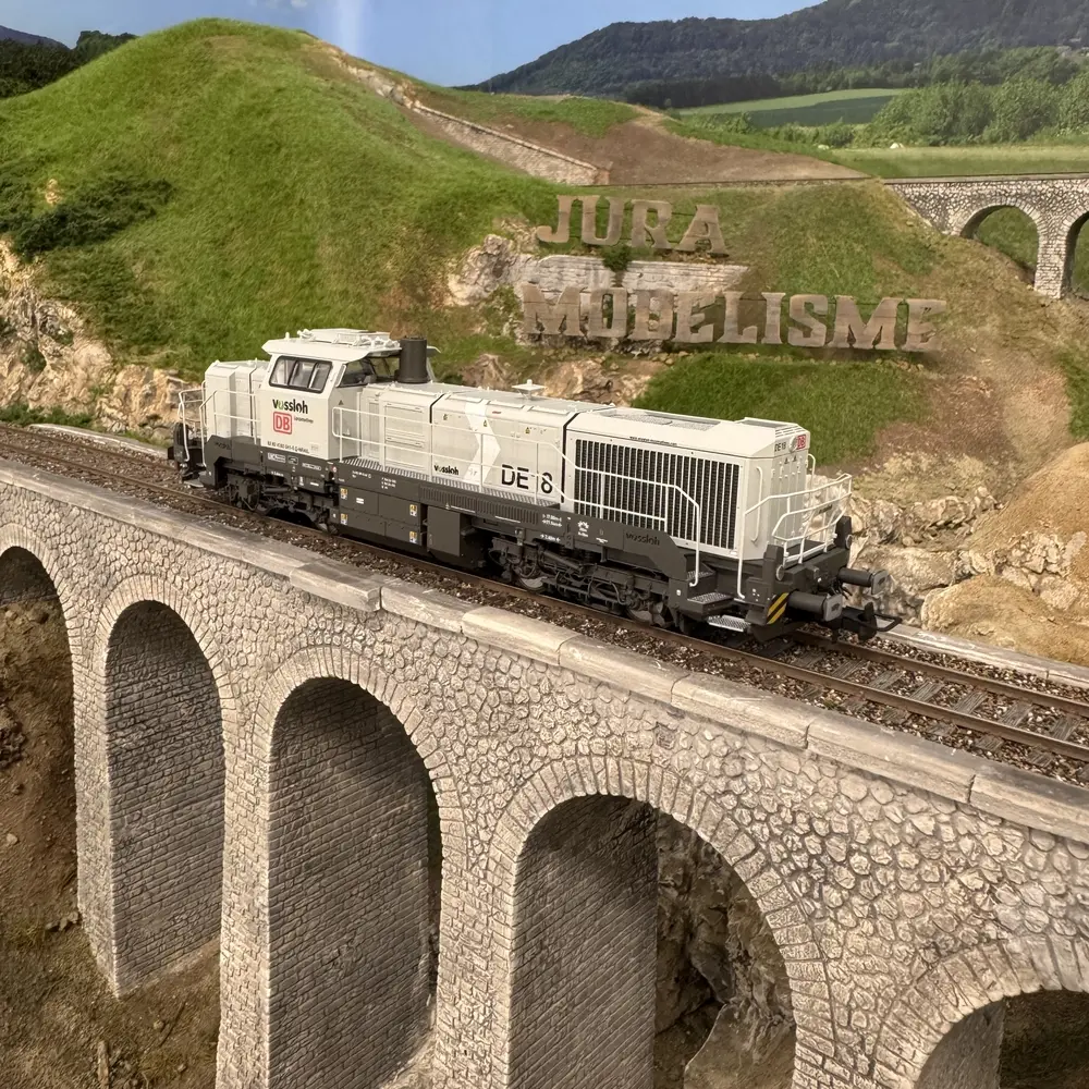 Locomotive diesel Vossloh DE 18, livrée grise - Rivarossi HR2920 - HO 1/87 - DB AG/NorthRail - Ep VI - Analogique - 2R - 5