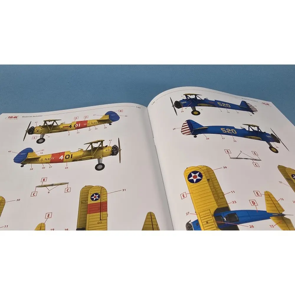 Avion Stearman PT-13/N2S-2/5 Kaydet - ICM 32052 - 1/32 - 6