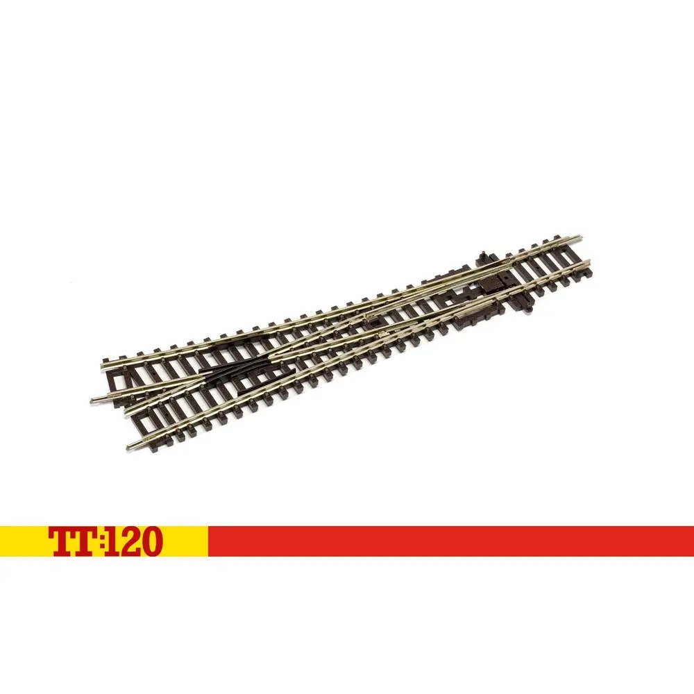 Pointe droite 166 mm 15° 631 mm - Hornby TT8009 - 1/120 - 3