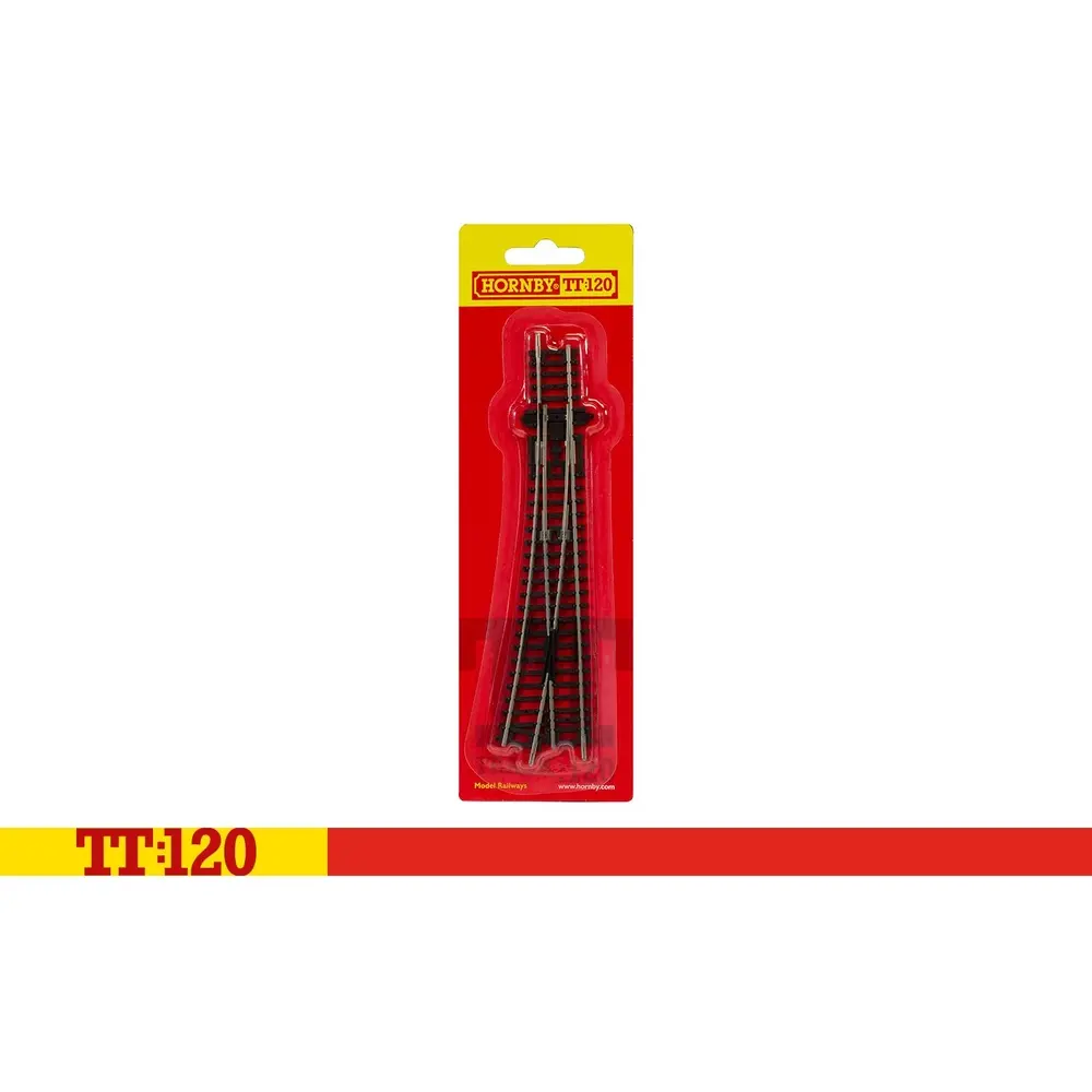 Pointe droite 166 mm 15° 631 mm - Hornby TT8009 - 1/120 - 2