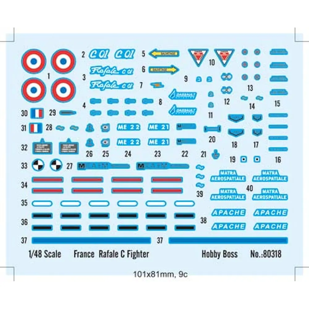 France Rafale C Chasseur - Hobby Boss 80318 - 1/48 - 3