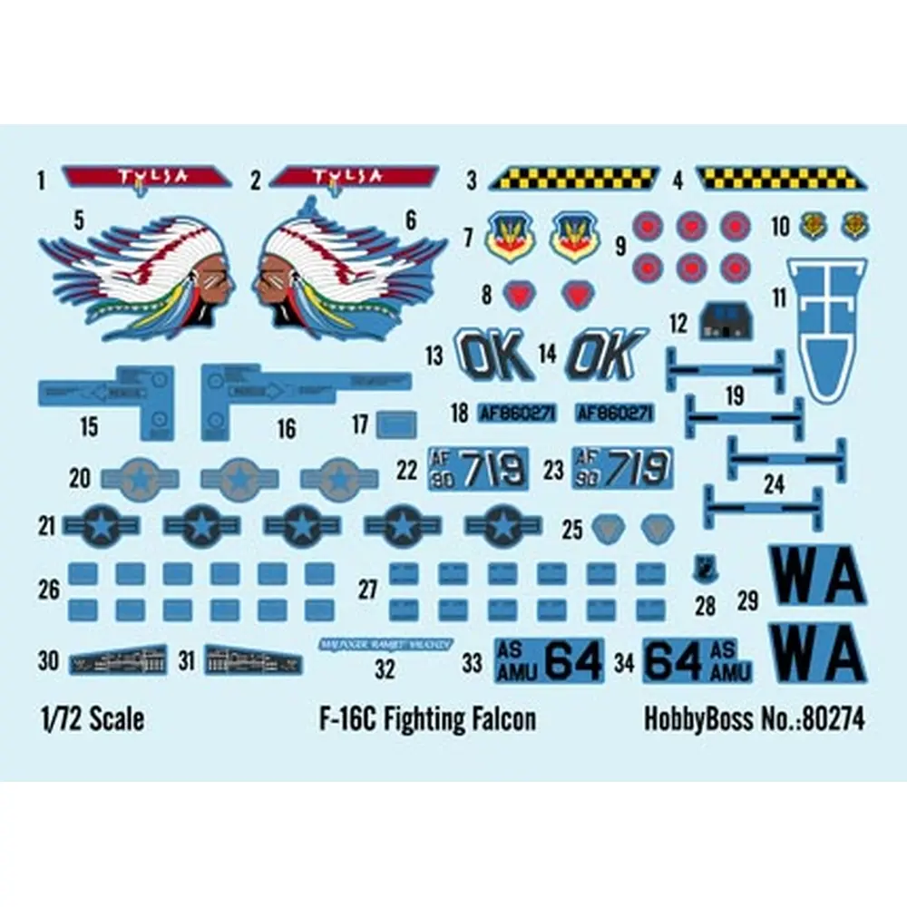 Faucon de combat F-16C - Hobby Boss 80274 - 1/72 - 3