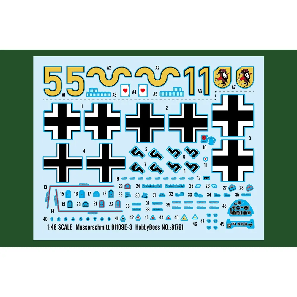 Avion Messerschmitt Bf109E-3 - Hobby Boss 81791 - 1/48 - 3