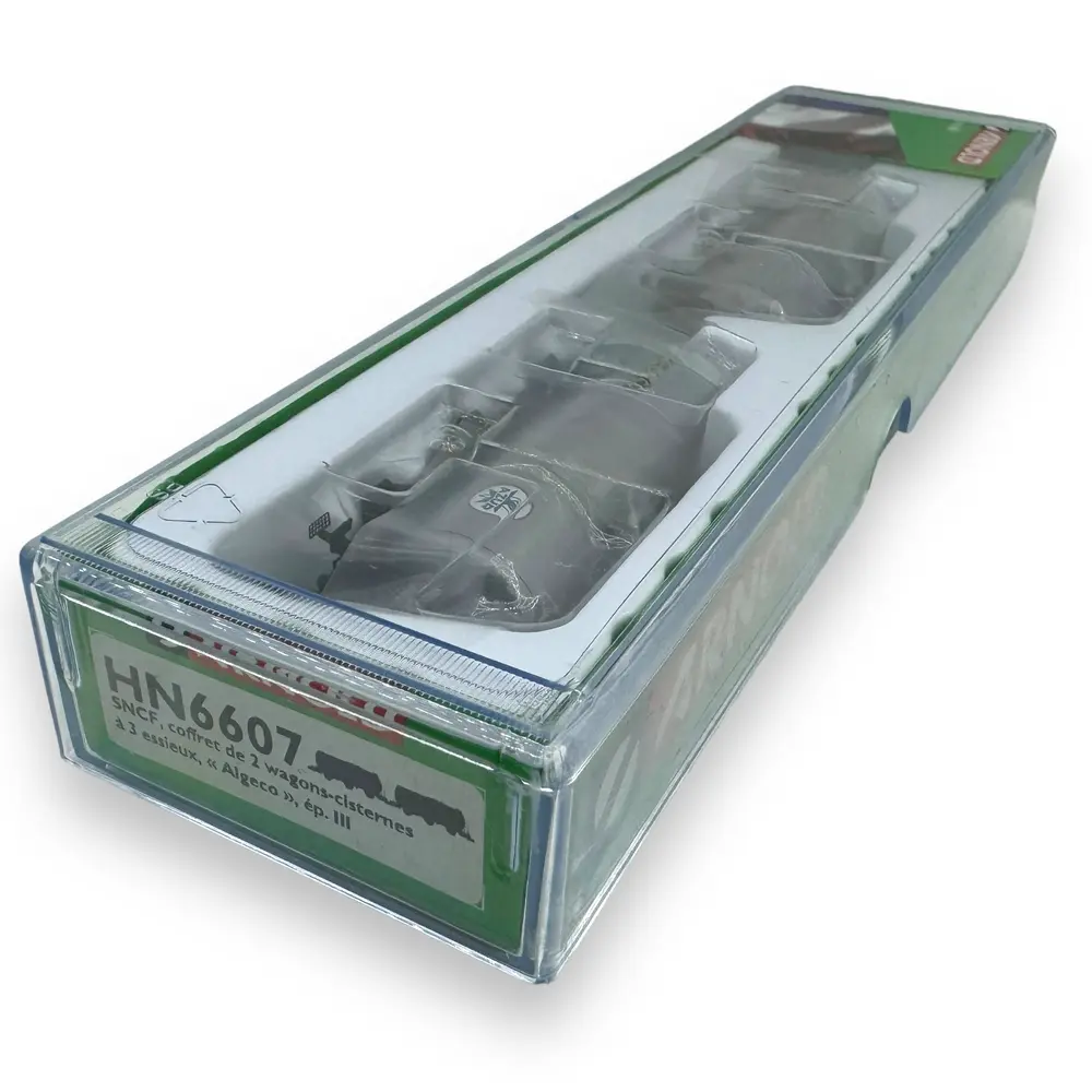 Coffret de 2 wagons citernes à 3 essieux "Algeco" - Arnold HN6607 - N 1/160 - SNCF - Ep III - 2R - 4