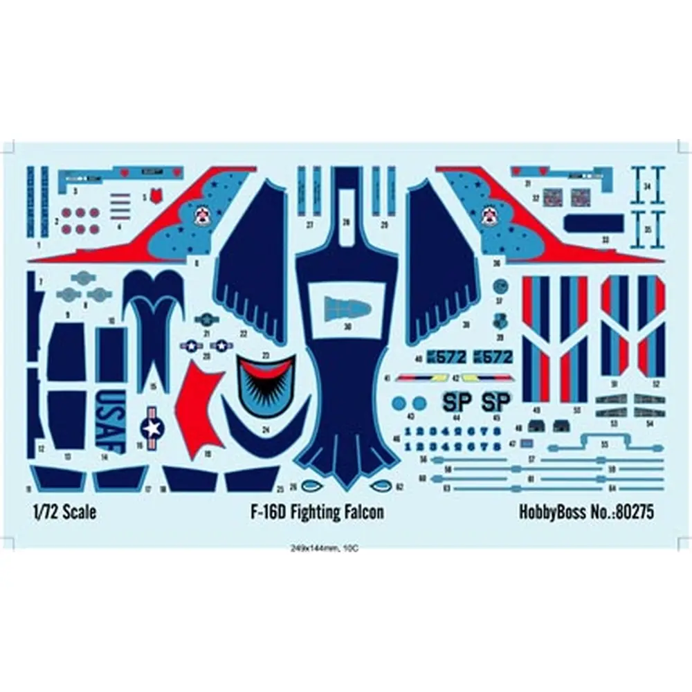 Avion de chasse - F-16D - Faucon de combat - Hobby Boss 80275 - 1/72 - 2