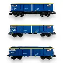 Coffret de 3 wagons tombereaux Eamnos - Arnold HN6602 - N 1/160 - SNCF - Ep VI - 2R - 2