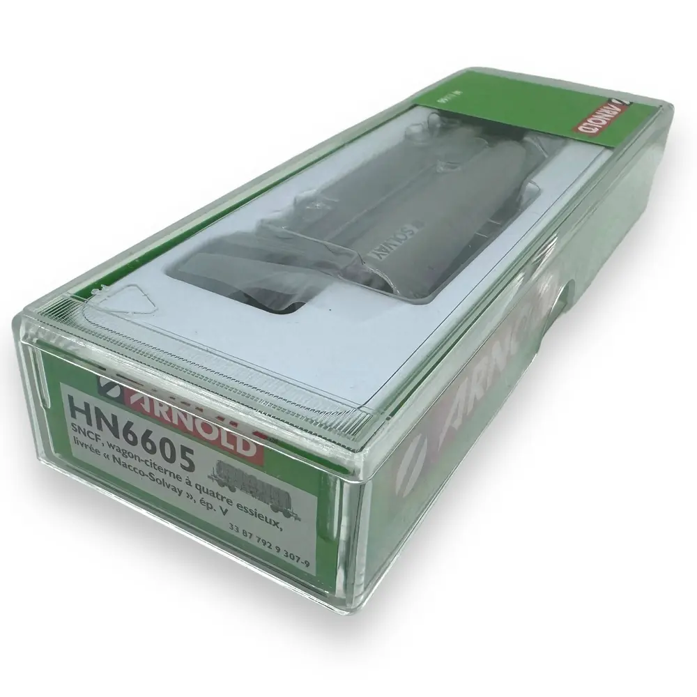 Wagon citerne à 4 essieux "Nacco-Solvay" - Arnold HN6605 - N 1/160 - SNCF - Ep V - 2R - 4