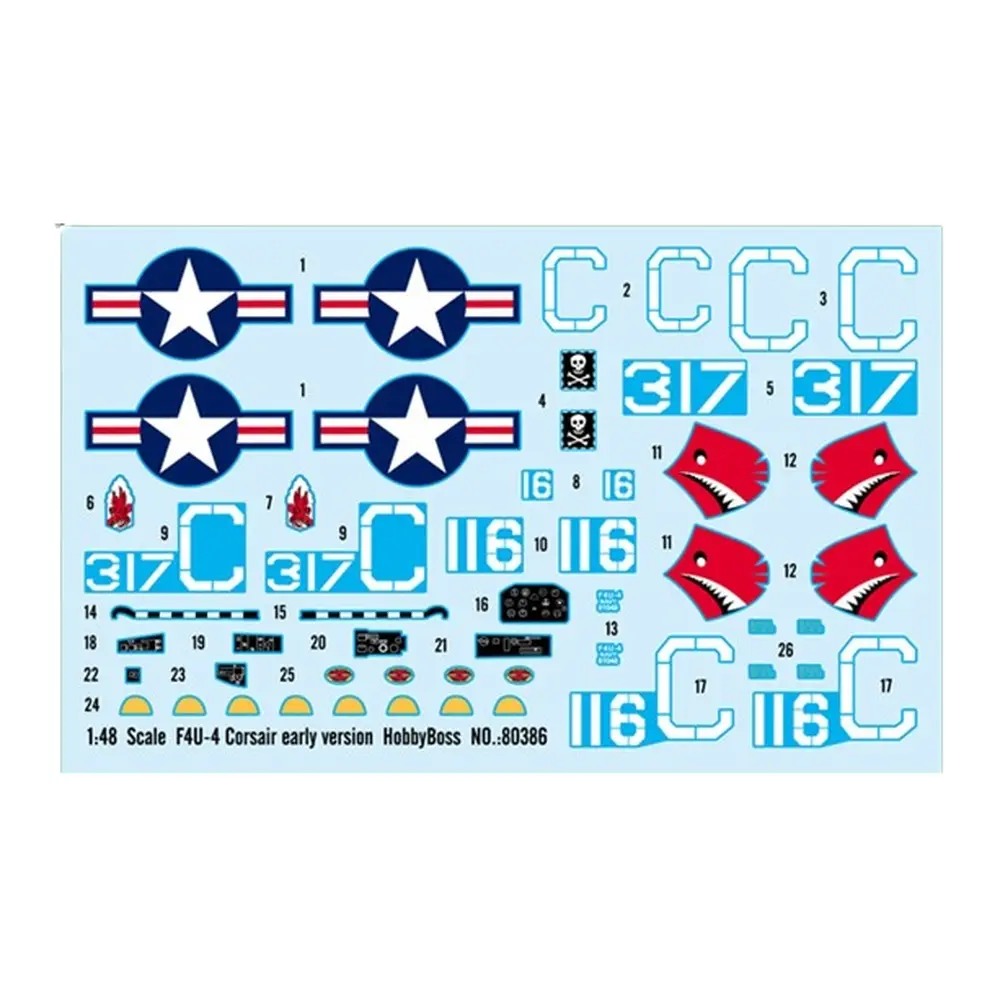 Avion Escadron Naval US - F4U-4 Corsair "Première Version" - Hobby Boss 80386 - 1/48 - 3