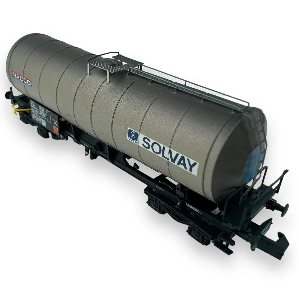 Wagon citerne à 4 essieux "Nacco-Solvay" - Arnold HN6605 - N 1/160 - SNCF - Ep V - 2R - 2