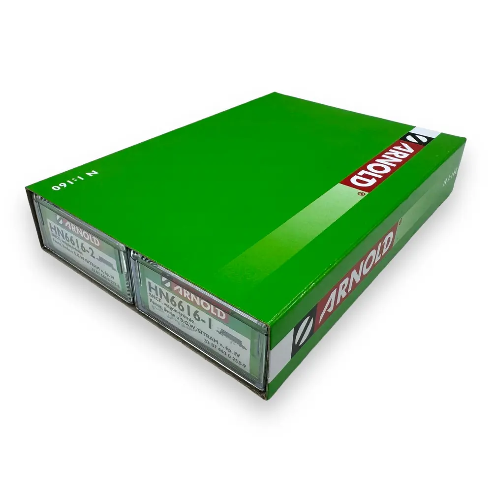 Set de 2 wagons trémies "SITRAM" type Faoos - Arnold HN6616 - N 1/160 - SNCF - Ep IV/V - 2R - 4