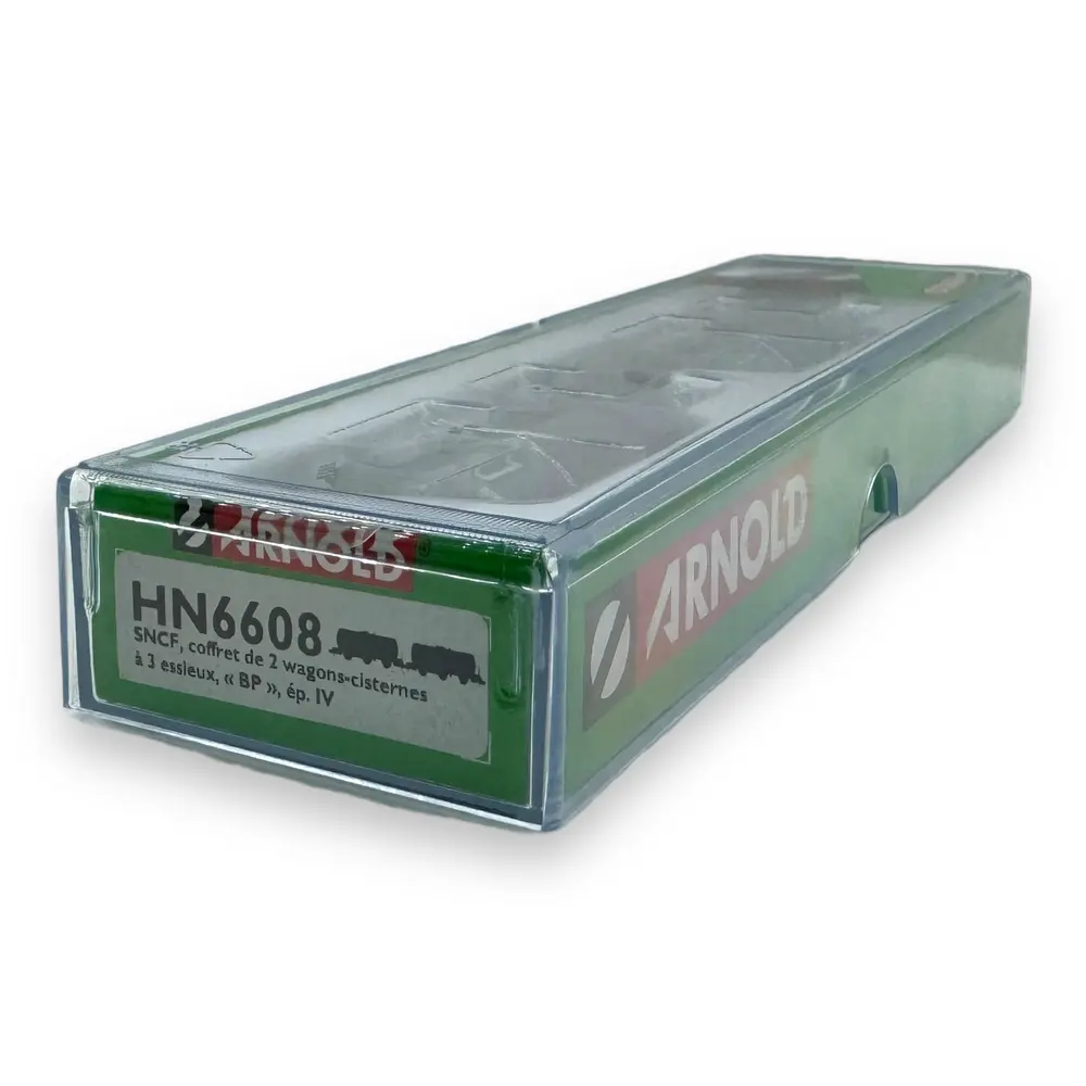 Set 2 Wagons citernes "BP" 3 essieux - Arnold HN6608 - N 1/160 - SNCF - Ep IV - 2R - 7