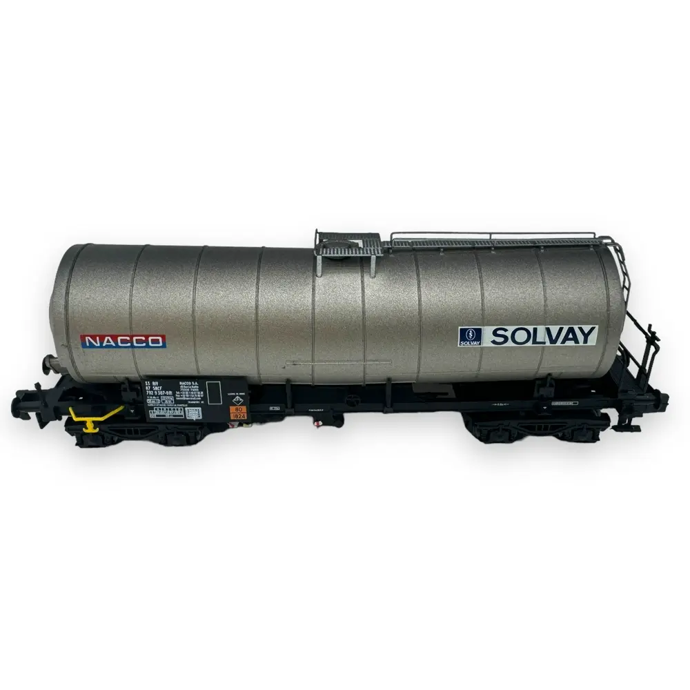 Wagon citerne à 4 essieux "Nacco-Solvay" - Arnold HN6605 - N 1/160 - SNCF - Ep V - 2R - 3