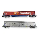 Wagons à parois coulissantes - HobbyTrains 23442 - N : 1/160 - SNCF - EP. IV  - 3