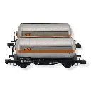 Lot 2 wagons-citernes SNCF «SATI / UCB» argent Arnold HN6479 SNCF N 1/160 EP IV - 2