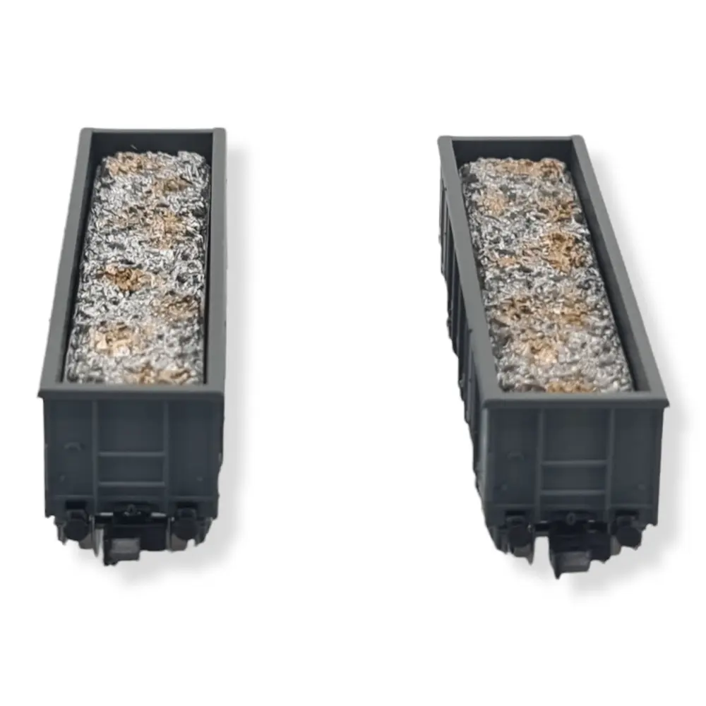 Set de 2 wagons ouverts Eaos 4 essieux ARNOLD HN6535 - SNCF - N 1/160 - EP IV - 3