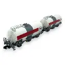Set de 2 wagons citernes à 3 essieux "ESSO" - Arnold HN6610 - N 1/160 - SNCF - Ep IV/V - 2R - 2