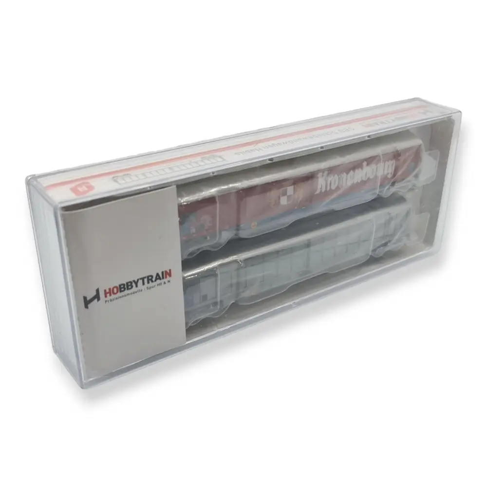 Wagons à parois coulissantes - HobbyTrains 23442 - N : 1/160 - SNCF - EP. IV  - 4