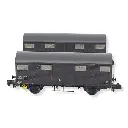 Set 2 wagons couverts K ARNOLD HN6514 - SNCF - N 1/160 - EP III - 2