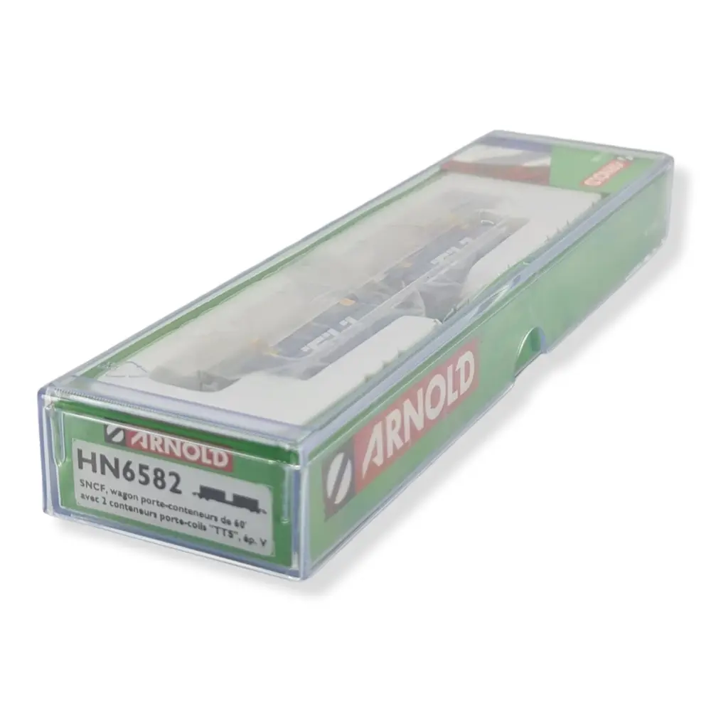 Wagon porte-conteneur NOVATRANS "TTS" bleu Arnold HN6582 SNCF - N 1/160 - EP V - 4