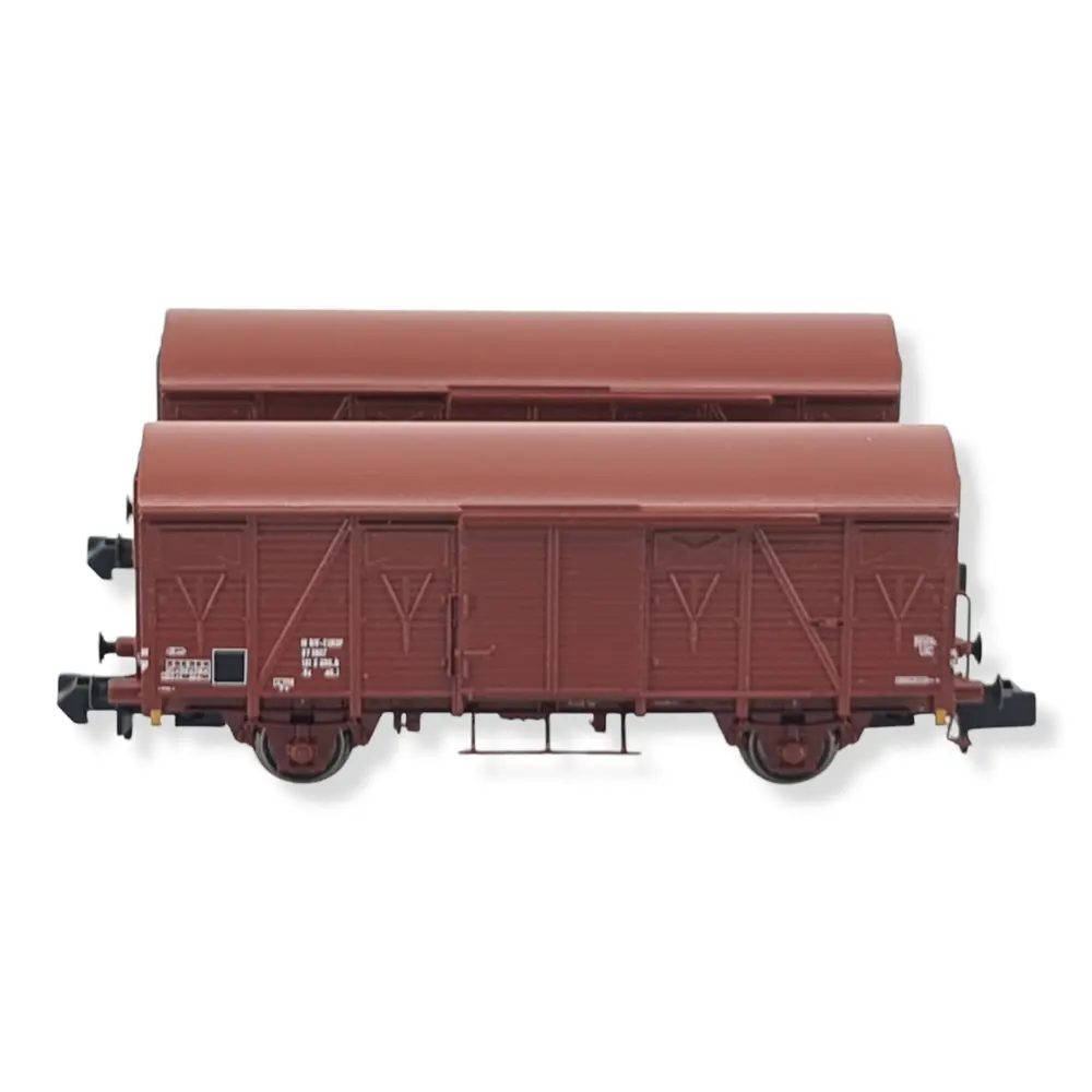 Set 2 wagons couverts  G4 ARNOLD HN6515 - SNCF - N 1/160 - EP IV - 2