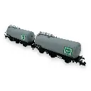 Set 2 Wagons citernes "BP" 3 essieux - Arnold HN6608 - N 1/160 - SNCF - Ep IV - 2R - 5