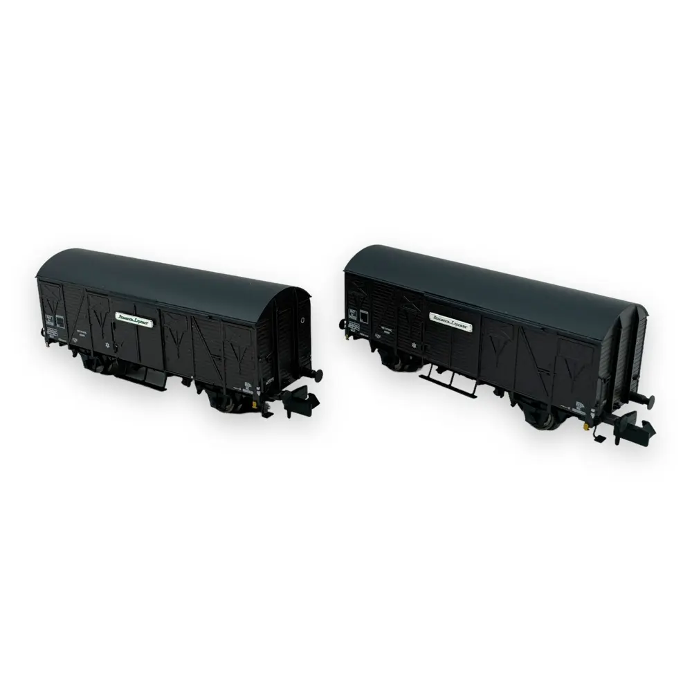 Coffret de 2 wagons couverts Kv "Provence Express" - Arnold HN6571 - N 1/160 - SNCF - Ep III - 2R - 2