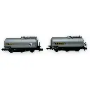 Coffret de 2 wagons citernes à 3 essieux "Algeco" - Arnold HN6607 - N 1/160 - SNCF - Ep III - 2R - 3