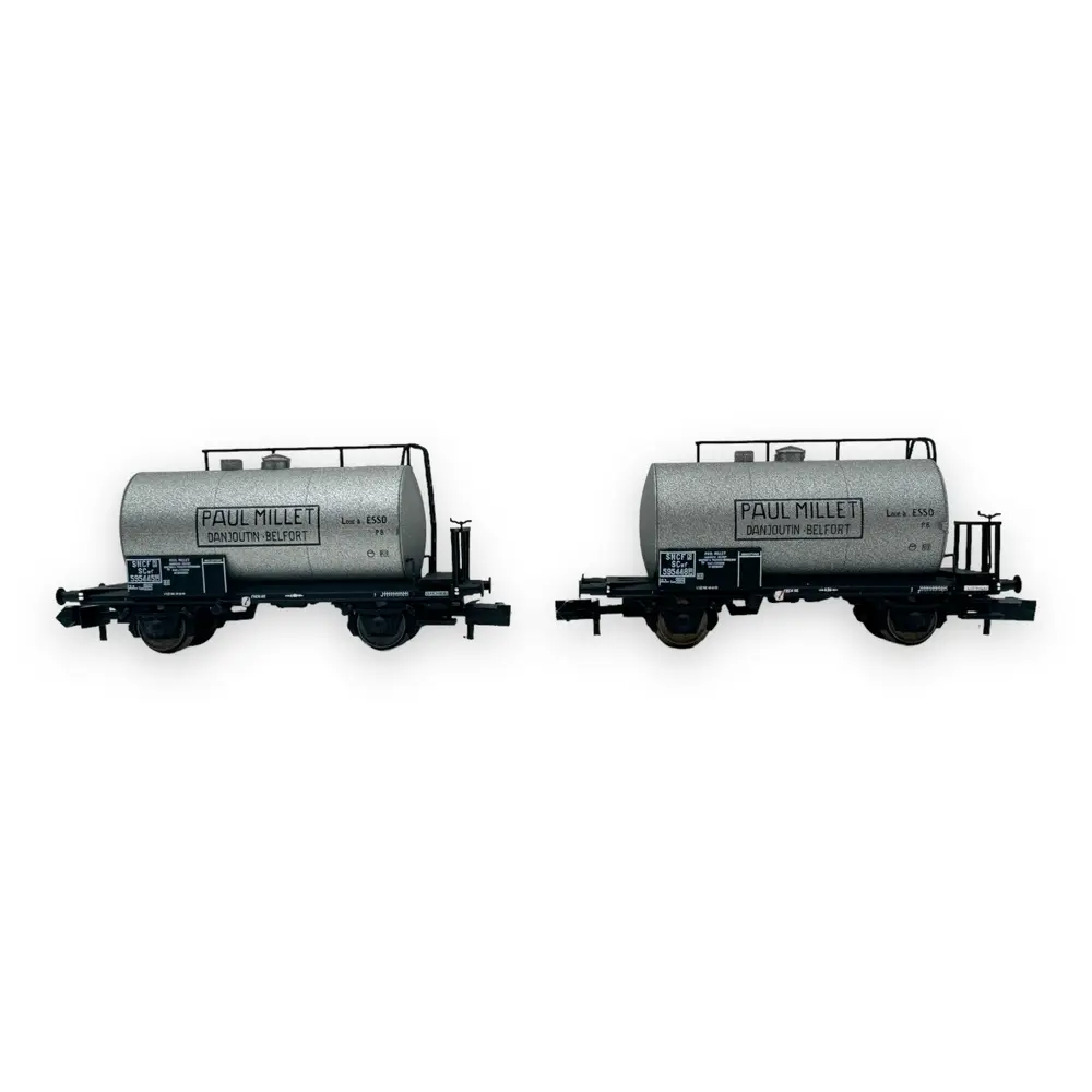 Set de 2 wagons citernes P.Millet - Hobbytrain H24852 - N 1/160 - SNCF - Ep III - 2R - 3