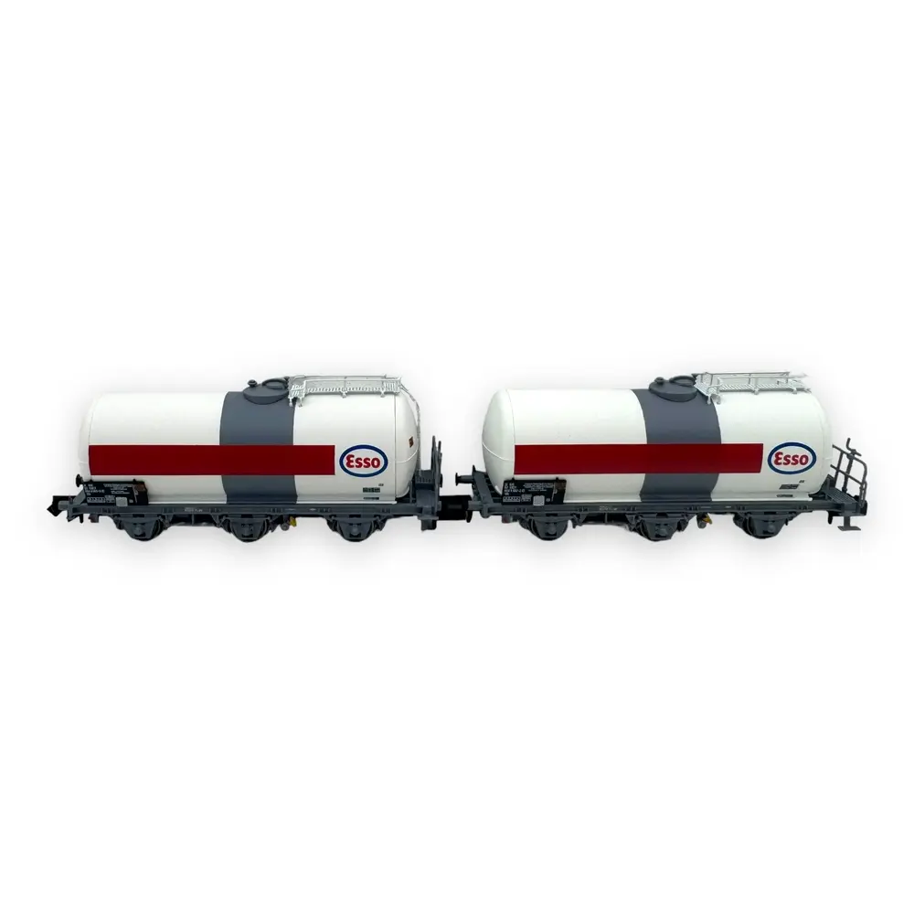 Set de 2 wagons citernes à 3 essieux "ESSO" - Arnold HN6610 - N 1/160 - SNCF - Ep IV/V - 2R - 4