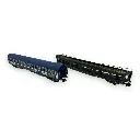 Set wagon porte auto DEV66 & voiture T2 TEN/Railtour - Arnold HNS4382 - N 1/160 - Ep IV - 2R - 2