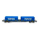 Wagon porte conteneur Sgss "TIPES" - Arnold HN6650 - N 1/160 - SNCF - Ep V - 3