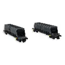 Set 2 wagons trémies Faoos Arnold "S.G.W." HN6548 SCNF - N 1/160 - EP IV - 2