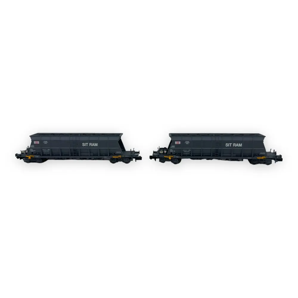 Set de 2 wagons trémies "SITRAM" type Faoos - Arnold HN6616 - N 1/160 - SNCF - Ep IV/V - 2R - 3