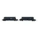 Set de 2 wagons trémies "SITRAM" type Faoos - Arnold HN6616 - N 1/160 - SNCF - Ep IV/V - 2R - 3