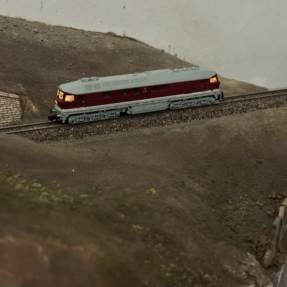 Locomotive Diesel 142 002-5 - Arnold HN2600S - N 1/160 - DR - EP IV - DCC Son - 9