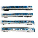 Coffret 4 voitures RIO 77 - JOUEF HJ4185 - HO 1/87 - SNCF - 3