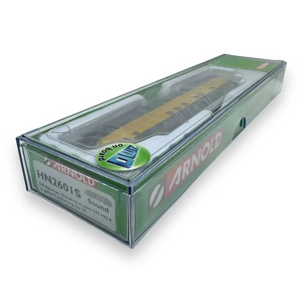 Locomotive diesel 233 493-6 Bahnbau - Arnold HN2601S - N 1/160 - DB - EP VI - DCC Son - 4